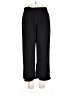 H&M 100% Polyester Solid Black Casual Pants Size 12 - photo 1