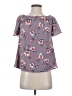 Sweet Wanderer Purple Short Sleeve Blouse Size S - photo 1