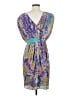 Tibi 100% Silk Paisley Teal Cocktail Dress Size S (estimated) - photo 2