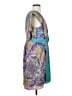 Tibi 100% Silk Paisley Teal Cocktail Dress Size S (estimated) - photo 4
