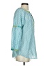 Rungolee 100% Cotton Polka Dots Blue 3/4 Sleeve Blouse Size S - photo 4