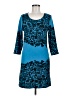 Papillon Print Blue Casual Dress Size M - photo 1