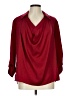 Current Affair 100% Polyester Burgundy 3/4 Sleeve Blouse Size L - photo 1