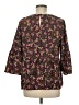Time and Tru 100% Polyester Black 3/4 Sleeve Blouse Size M - photo 2