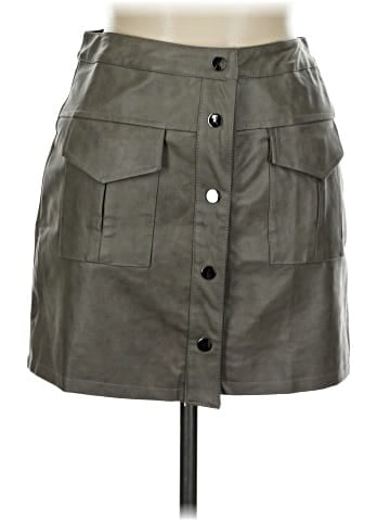 She + Sky Faux Leather Skirt (view 1)