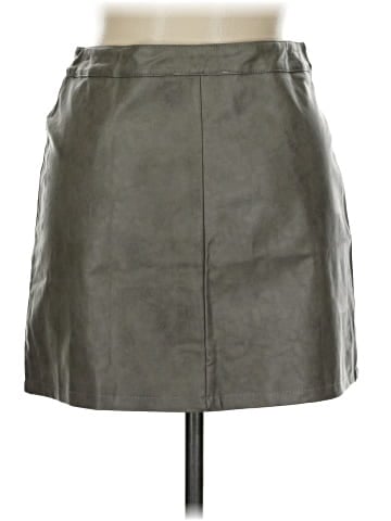 She + Sky Faux Leather Skirt (view 2)