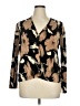 Rafael 100% Polyester Brown 3/4 Sleeve Blouse Size XL - photo 1