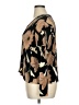 Rafael 100% Polyester Brown 3/4 Sleeve Blouse Size XL - photo 5