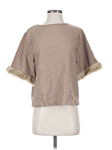 Zara W&B Collection Short Sleeve Top (view 1)