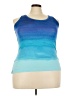 Chico's Blue Tank Top Size Lg (2) - photo 1