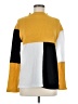 Tickled Teal Color Block Yellow Turtleneck Sweater Size M - photo 1