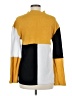 Tickled Teal Color Block Yellow Turtleneck Sweater Size M - photo 2