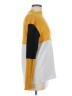 Tickled Teal Color Block Yellow Turtleneck Sweater Size M - photo 4
