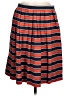 J.Crew 100% Silk Stripes Orange Silk Skirt Size 8 - photo 1