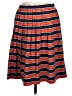 J.Crew 100% Silk Stripes Orange Silk Skirt Size 8 - photo 2