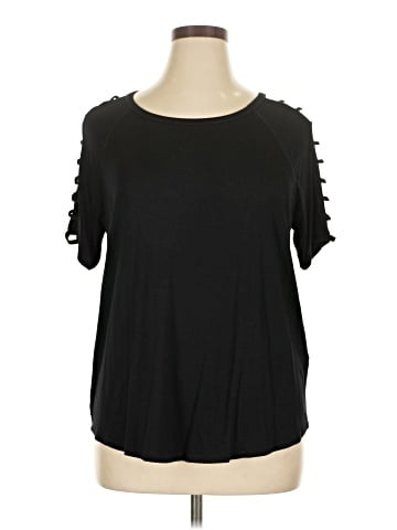 August Silk Short Sleeve Top (view 1)