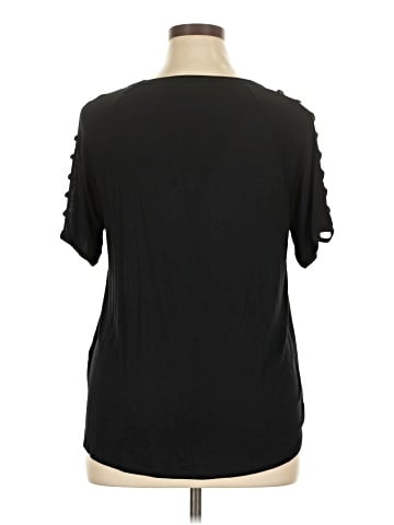 August Silk Short Sleeve Top (view 2)