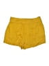 Minnie Rose 100% Rayon Solid Yellow Shorts Size XL - photo 2