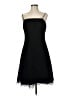 Ann Taylor 100% Polyester Solid Black Cocktail Dress Size 6 - photo 1