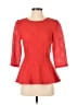 Moulinette Soeurs Red Orange 3/4 Sleeve Top Size 4 - photo 1