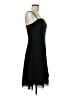 Ann Taylor 100% Polyester Solid Black Cocktail Dress Size 6 - photo 4