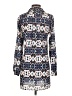 Jean-Pierre Klifa 100% Polyester Print Blue Long Sleeve Blouse Size S - photo 2
