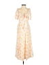 Unbranded 100% Polyester Yellow Casual Dress Size 00 (estimated) - photo 1