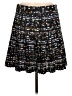 J.Crew 100% Polyester Print Black Casual Skirt Size 6 - photo 2