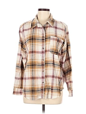 Love Tree Long Sleeve Button-Down Shirt (view 1)