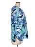 Talbots 100% Cotton Blue Long Sleeve Blouse Size M - photo 4