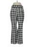 IMAN Plaid Black Casual Pants Size L (petite) - photo 2