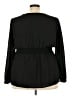 Torrid 100% Polyester Black Long Sleeve Blouse Size 3X Plus (3) - photo 2
