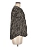 Juniper + Lime Animal Print Black Short Sleeve Blouse Size M (petite) - photo 4