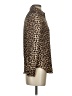 Zara Basic Animal Print Brown Long Sleeve Blouse Size XS - photo 4