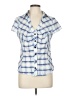 Unbranded Blue Short Sleeve Blouse Size L - photo 1