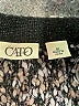 Cato Tweed Black Cardigan Size M - photo 7