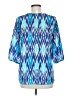 Unbranded 100% Polyester Blue 3/4 Sleeve Blouse Size M - photo 2