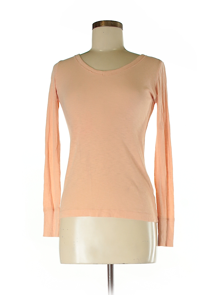 Cynthia Rowley TJX Solid Coral Long Sleeve T-Shirt Size S - 91% off ...