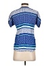 Escapada Blue Short Sleeve Blouse Size XS - photo 2