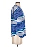 Escapada Blue Short Sleeve Blouse Size XS - photo 4