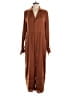 Assorted Brands 100% Polyester Brown Jumpsuit Size L - photo 1