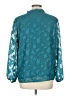 Fred David Teal 3/4 Sleeve Blouse Size L - photo 2