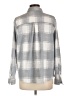 32 Degrees Plaid Gray Long Sleeve Blouse Size L - photo 2