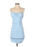 Hello Molly 100% Polyester Solid Blue Cocktail Dress Size 4 - photo 1