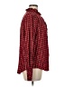 Ann Taylor Checkered-gingham Red Long Sleeve Blouse Size M - photo 4