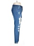 Shein Curve Hearts Blue Jeans Size 0X - photo 4