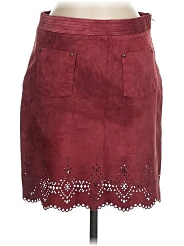 Maeve Leather Skirt (view 1)