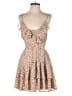 Japna 100% Polyester Polka Dots Tan Romper Size S - photo 1