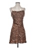 Isalis 100% Polyester Animal Print Brown Casual Dress Size S - photo 1