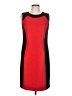 PREMISE Color Block Red Cocktail Dress Size 8 - photo 1